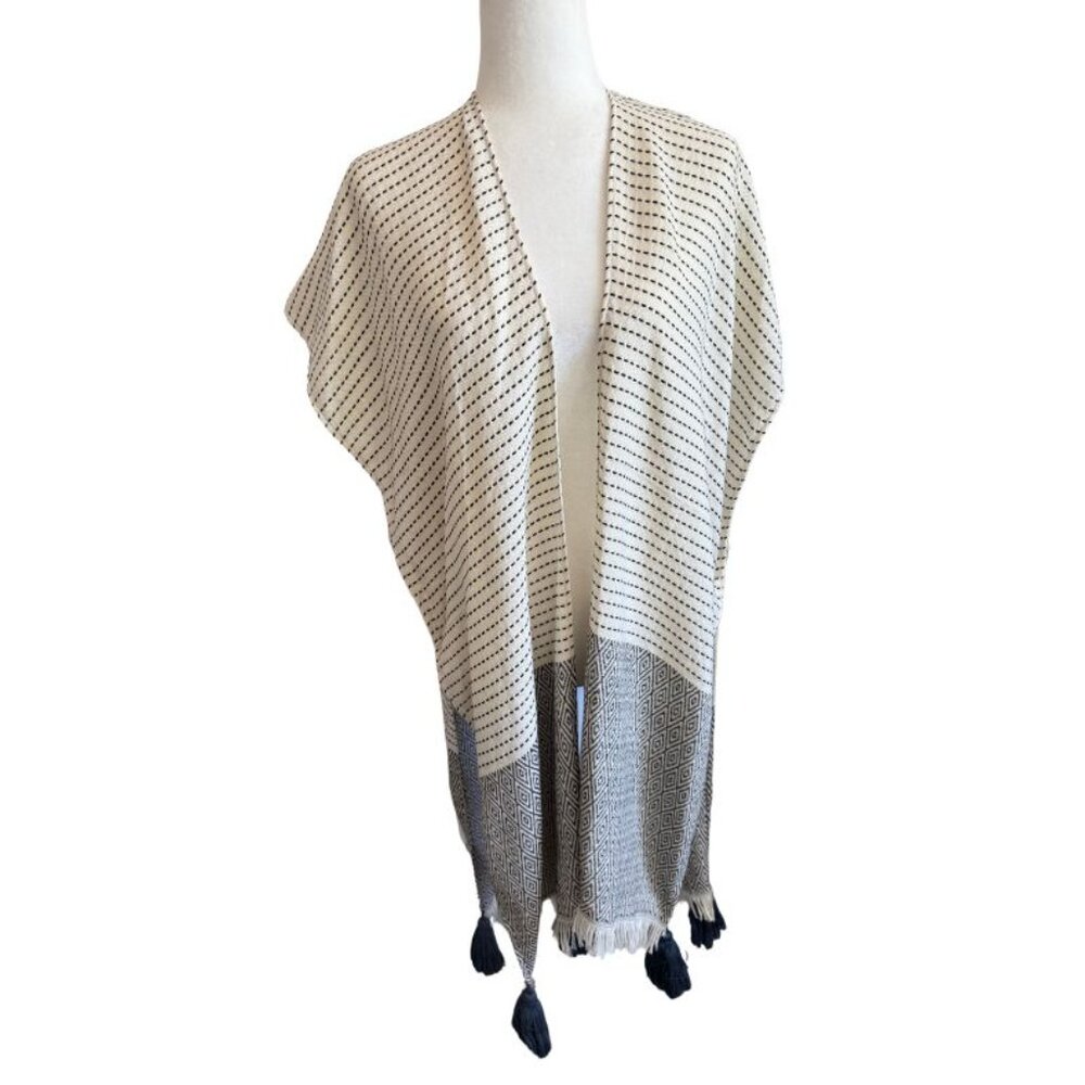 Green Label Lightweight Kimono with Tassels